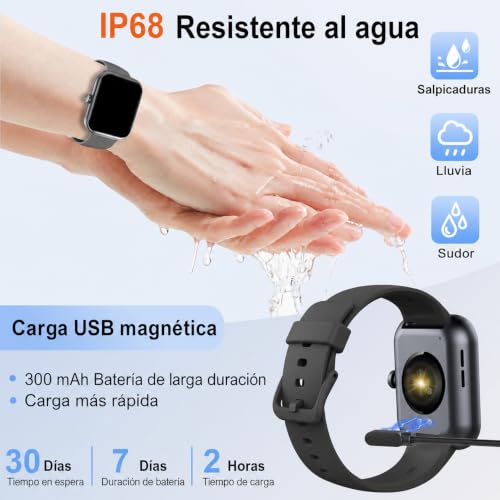 Thumbnail 6 de Matast 2026 Reloj Inteligente para Hombre y Mujer, 1.96'' con Llamadas Bluetooth, Notificaciones y 100+ Modos Deportivos