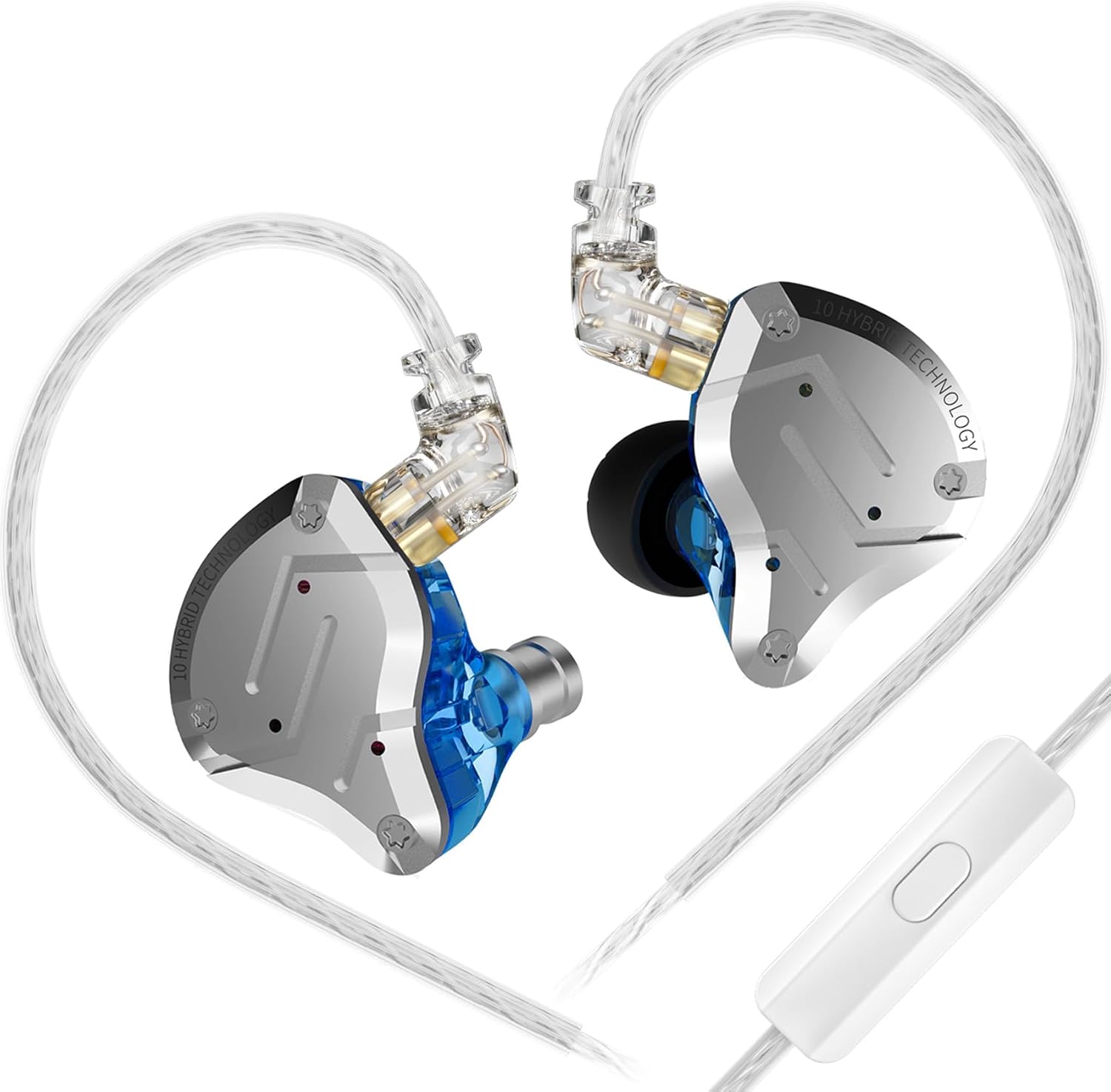 Detalle de Yinyoo KZ ZS10 Pro: Hochauflösende Hybrid-IEM mit 4 BA + 1 DD und abnehmbarem 3,5 mm Kabel