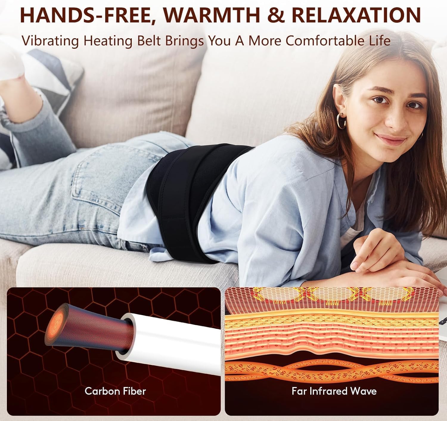 Detalle 2 de UTK Lower Back Heating Pad, XXL