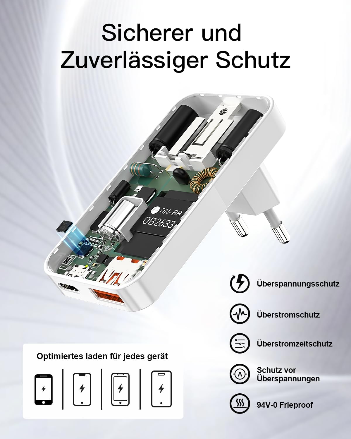 Thumbnail 5 de Elexlinco USB C Netzteil Ultradünn 20W PD