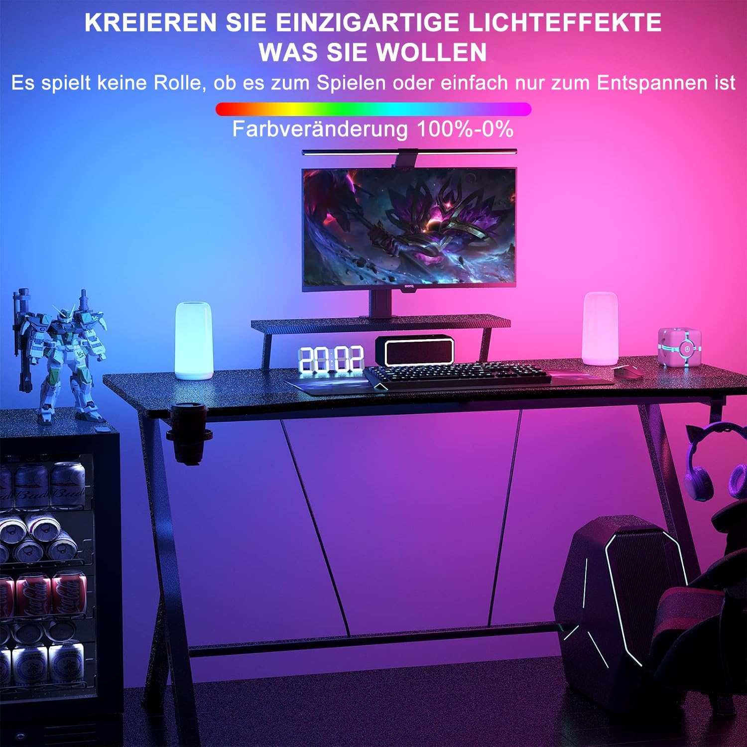 Thumbnail 5 de ROOTRO LED Nachttischlampe Touch Dimmbar