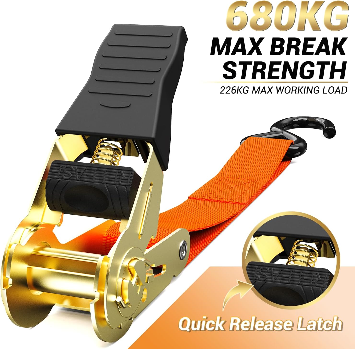 Thumbnail 1 de Ohuhu Ratchet Straps 4 Pack