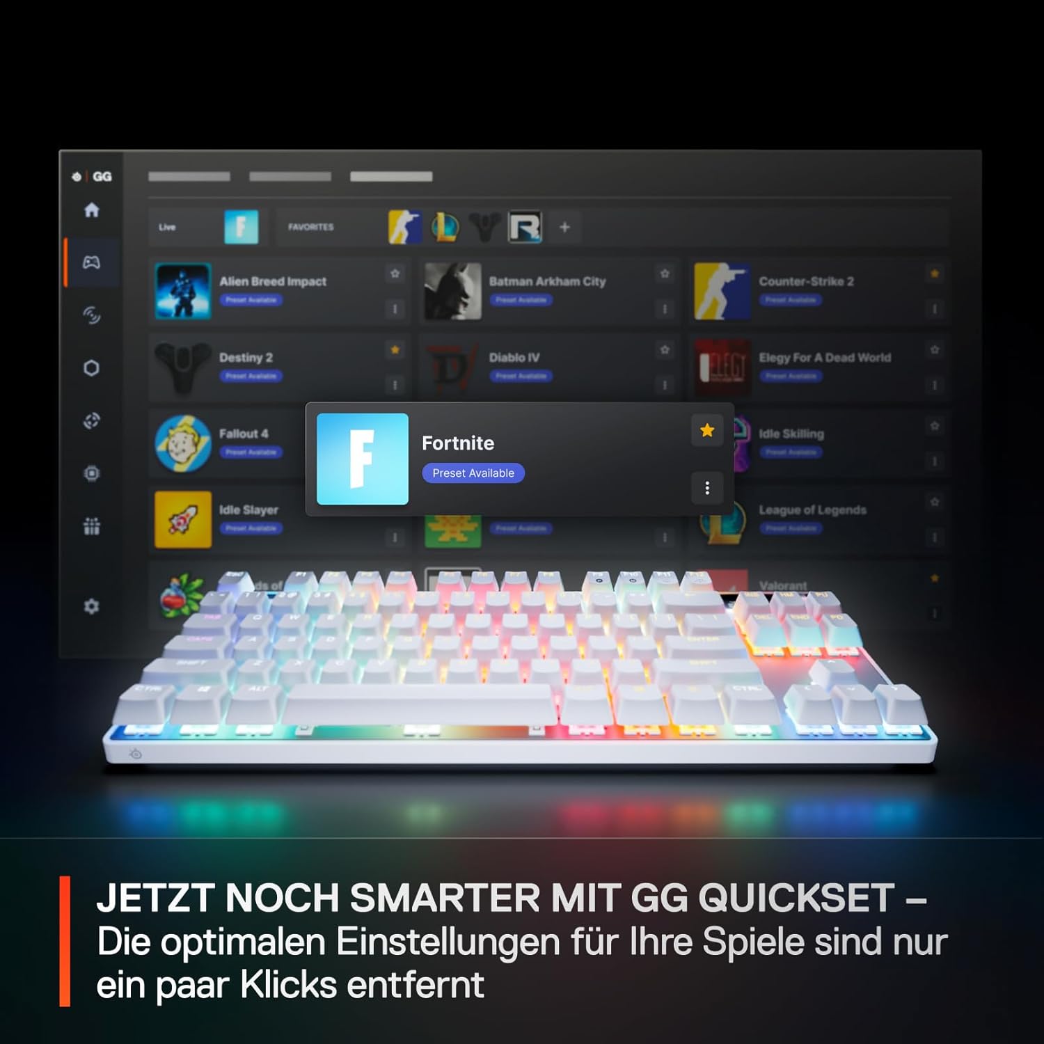 Thumbnail 3 de SteelSeries Apex Pro TKL Gen 3 White – OmniPoint 3.0 Tastatur mit regulierbaren Hall-Effekt-Switches