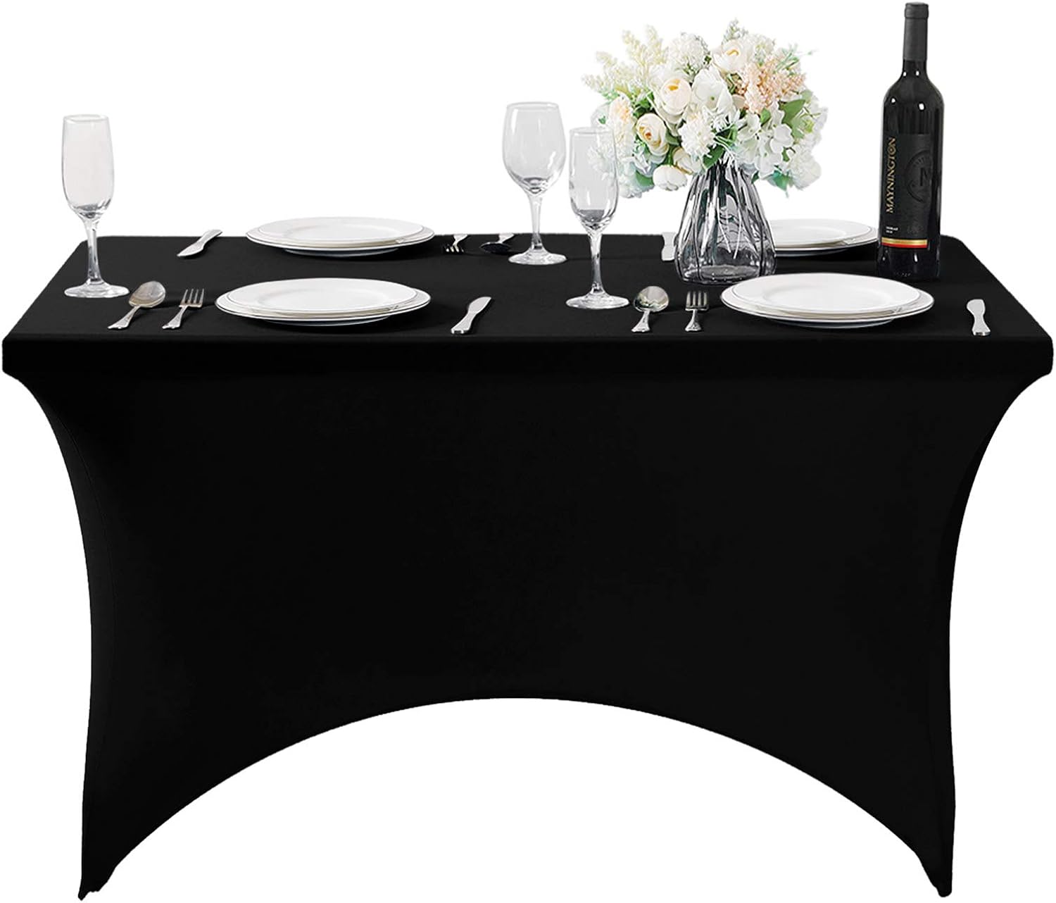 Detalle de Hezuzo Spandex Table Cover 6ft Black