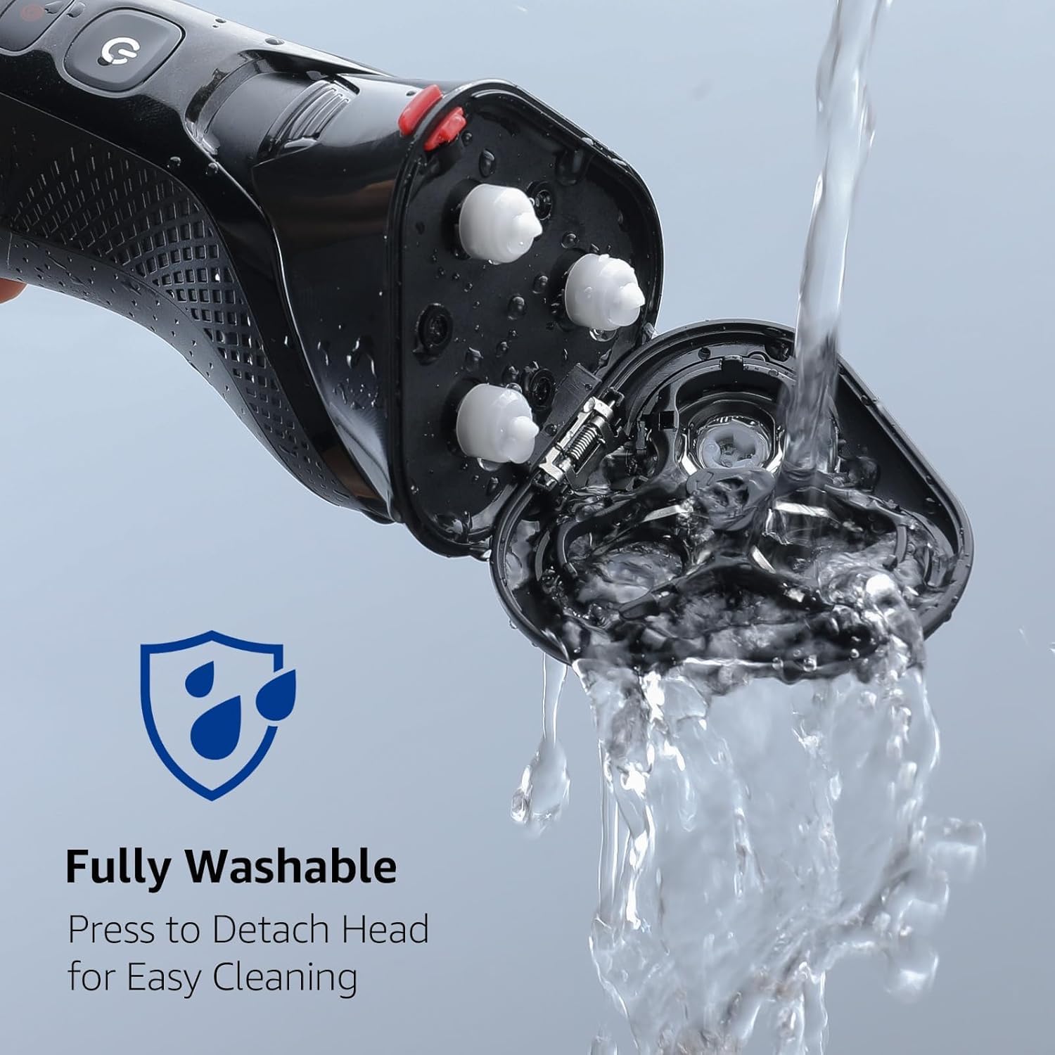 Detalle de Rategist 3-in-1 Electric Razor for Men: 4D Floating Blades, IPX7 Waterproof, USB-C Travel Kit