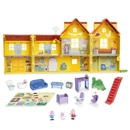 Detalle de Hasbro Peppa Pig: Gran Casa Familiar de Peppa, Juguete de Muñecas con 2 pisos y 7 habitaciones