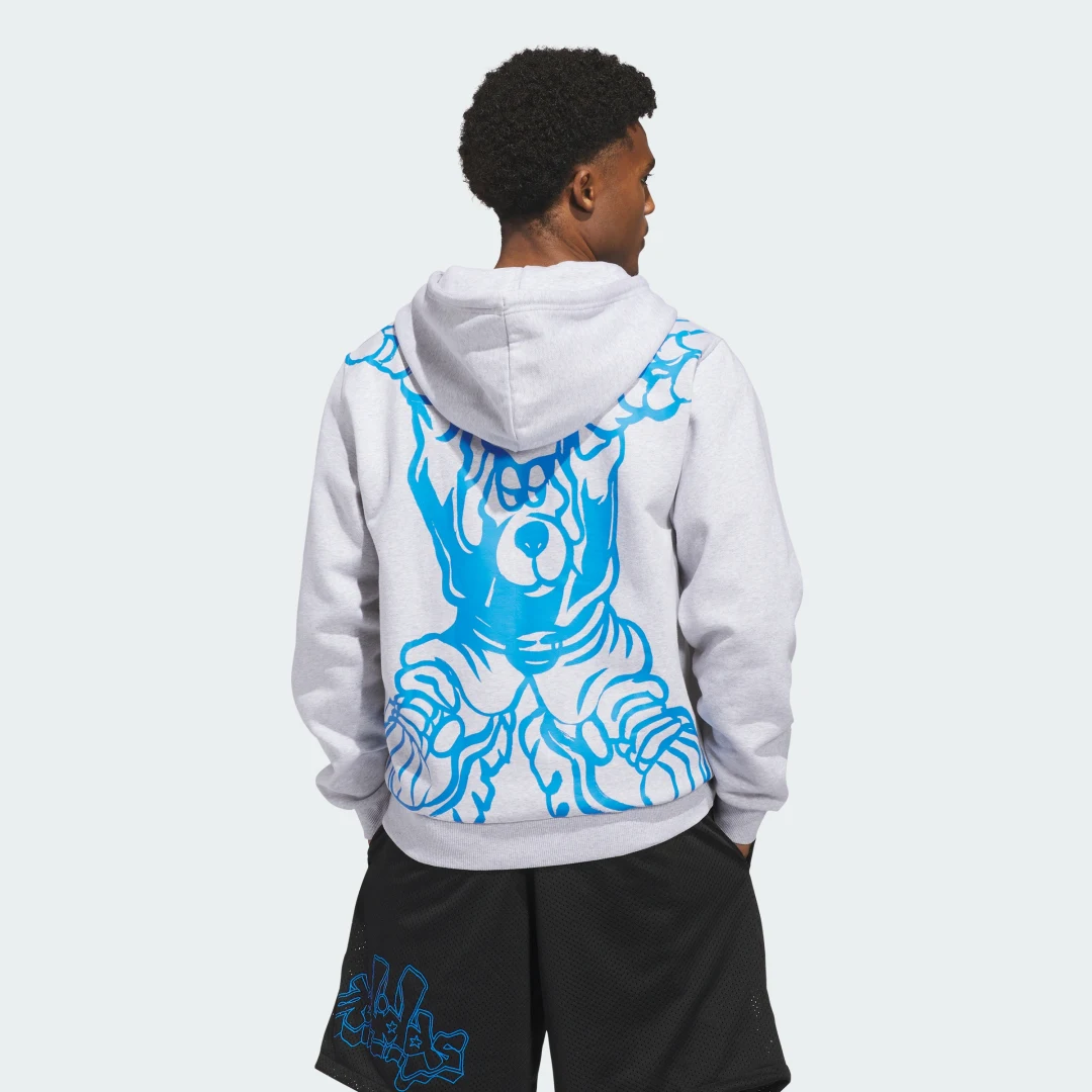 Thumbnail 3 de CHAQUETA CON CREMALLERA Y CAPUCHA SKATEBOARDING x KOGANCULT de Adidas: estilo urbano y comodidad en gris