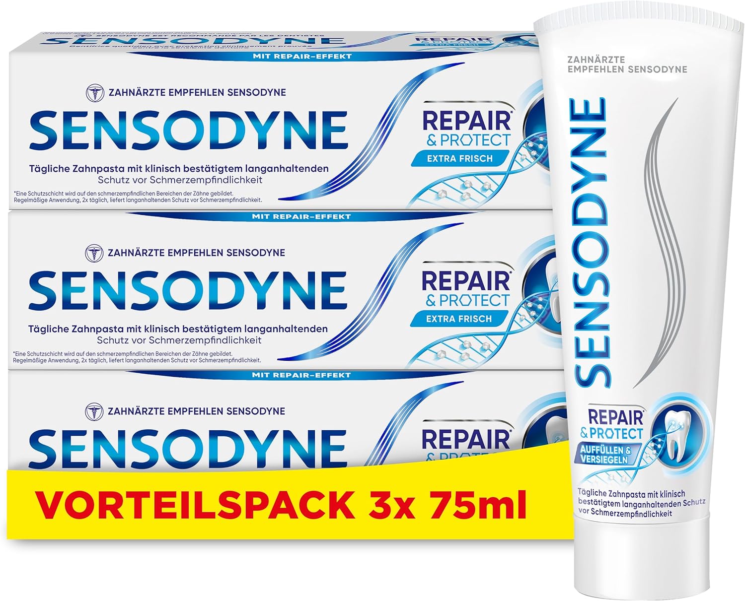 Sensodyne Repair & Protect Zahnpasta 3x75 ml 🪥