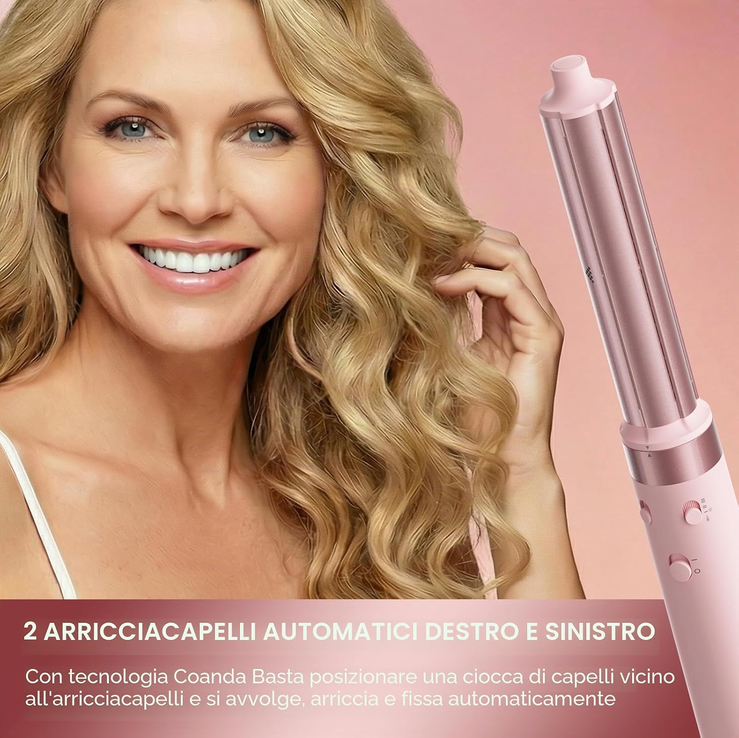 Detalle de MESCOMB 5 in 1 Air Styler & Spazzola Asciugacapelli con doppia tensione, styling liscio/ricci e volume