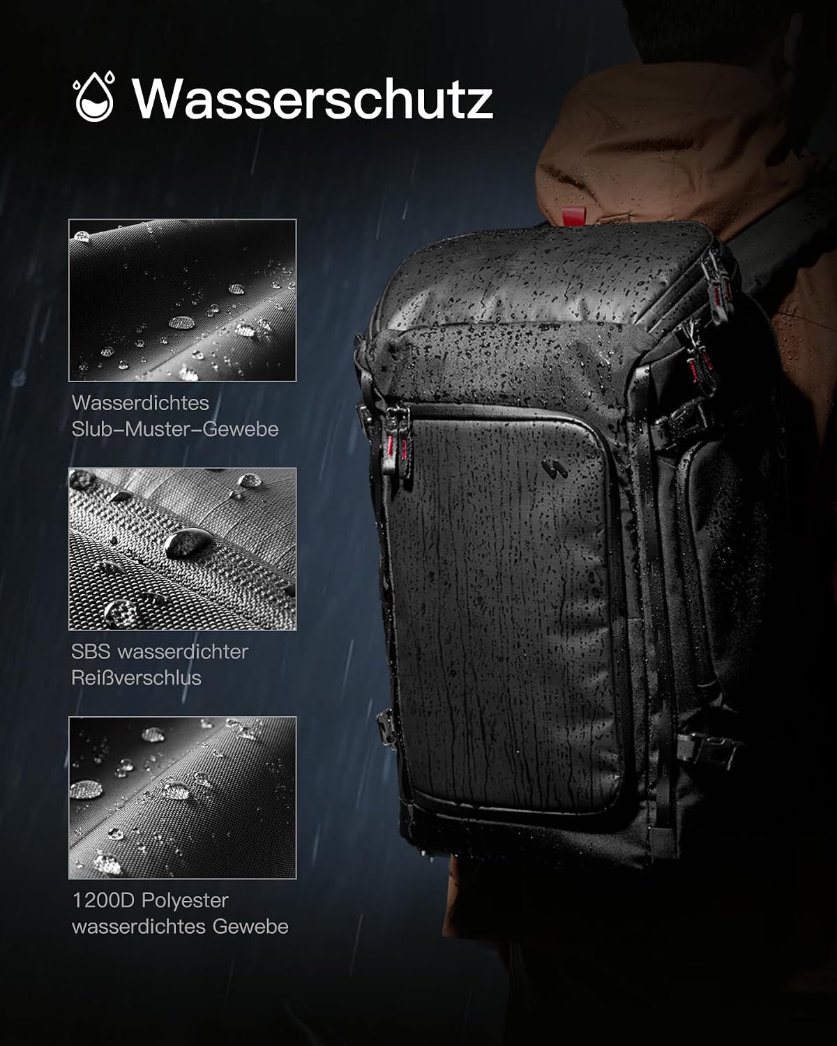 Thumbnail 6 de Inateck 40L Reiserucksack – TSA-kompatibel, wasserdicht und nachhaltig, ideal für Business & Weekender