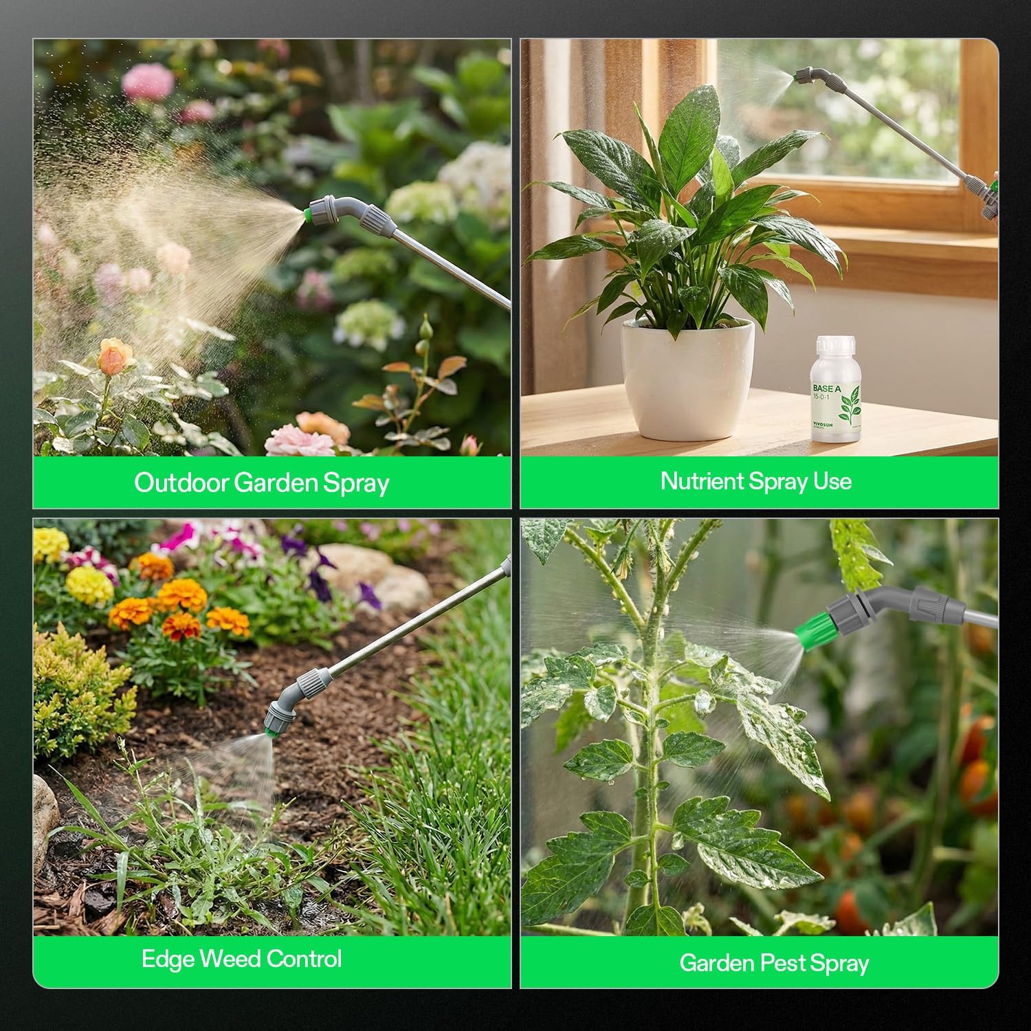 Thumbnail 5 de VIVOSUN Spruzzatore a pressione 4L con pompa e 3 ugelli