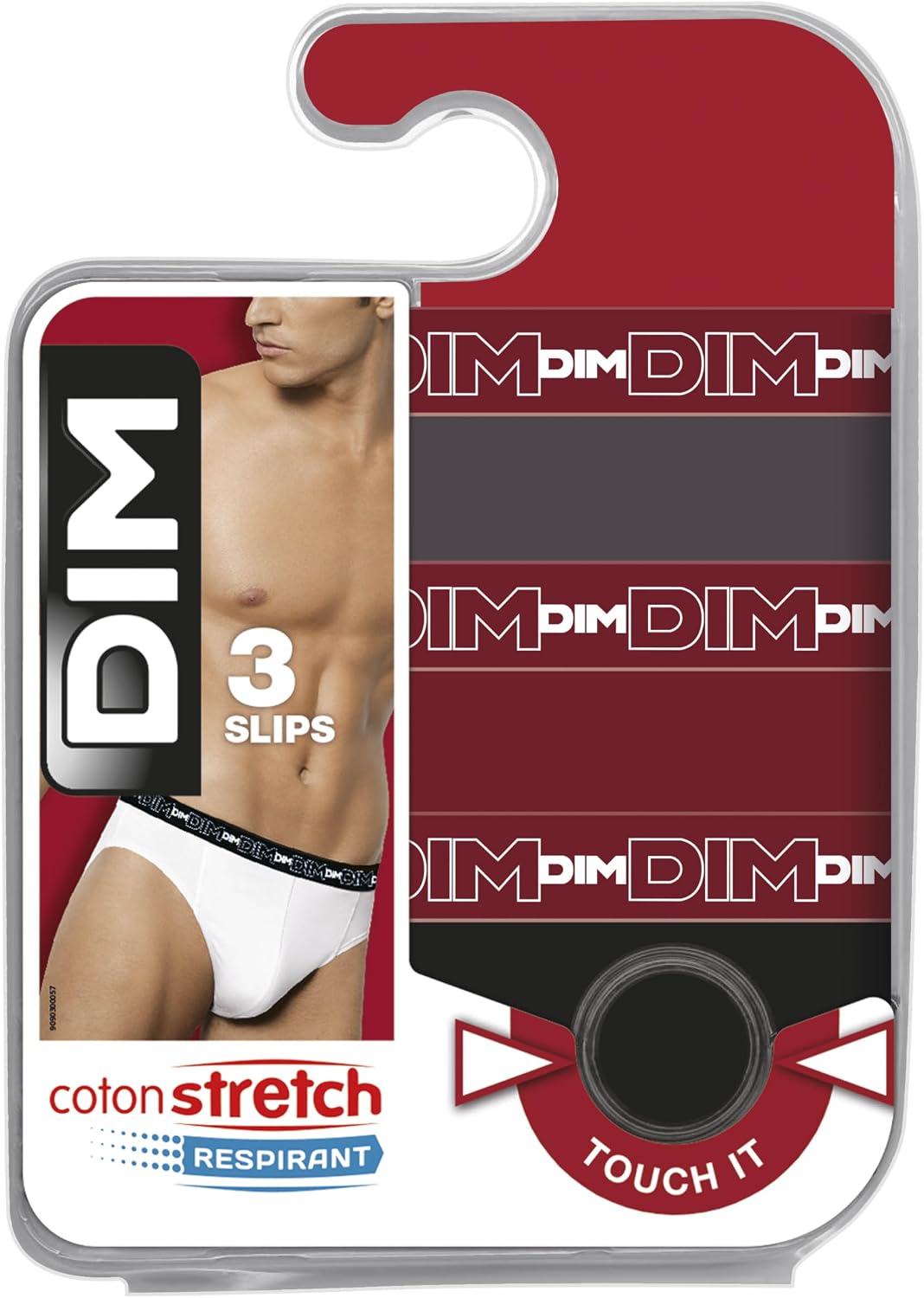 Detalle de DIM Slip Homme Lot de 3 – coton stretch confort sans étiquette