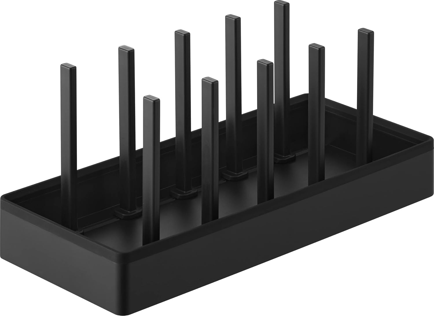 Detalle de 山崎実業 tower 1360 シンク下収納スタンド 幅32cm ブラック 可動式仕切りバー10本