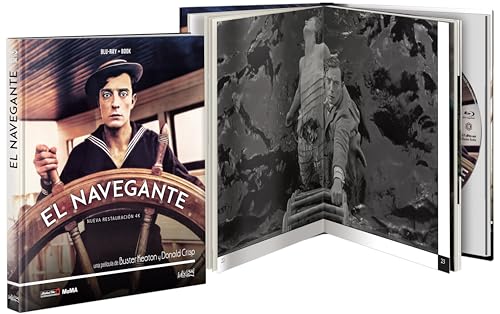 Detalle de El Navegante (Buster Keaton) Ed. libro 64 p. 🎬