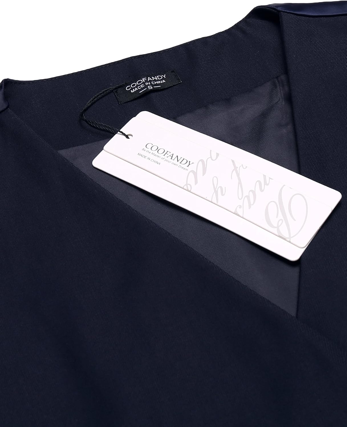 Detalle de COOFANDY Herren Anzugweste – Slim Fit mit V-Ausschnitt, formell & vielseitig