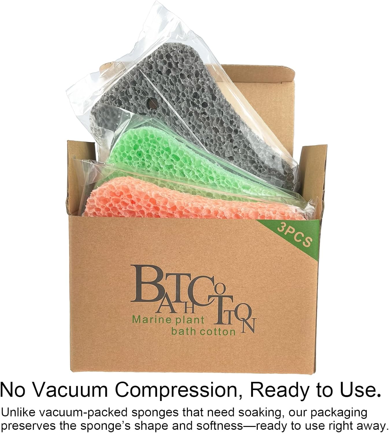 Thumbnail 3 de Bath Sponges 3-Pack Soft Exfoliating Shower Sponges for Deep Cleaning