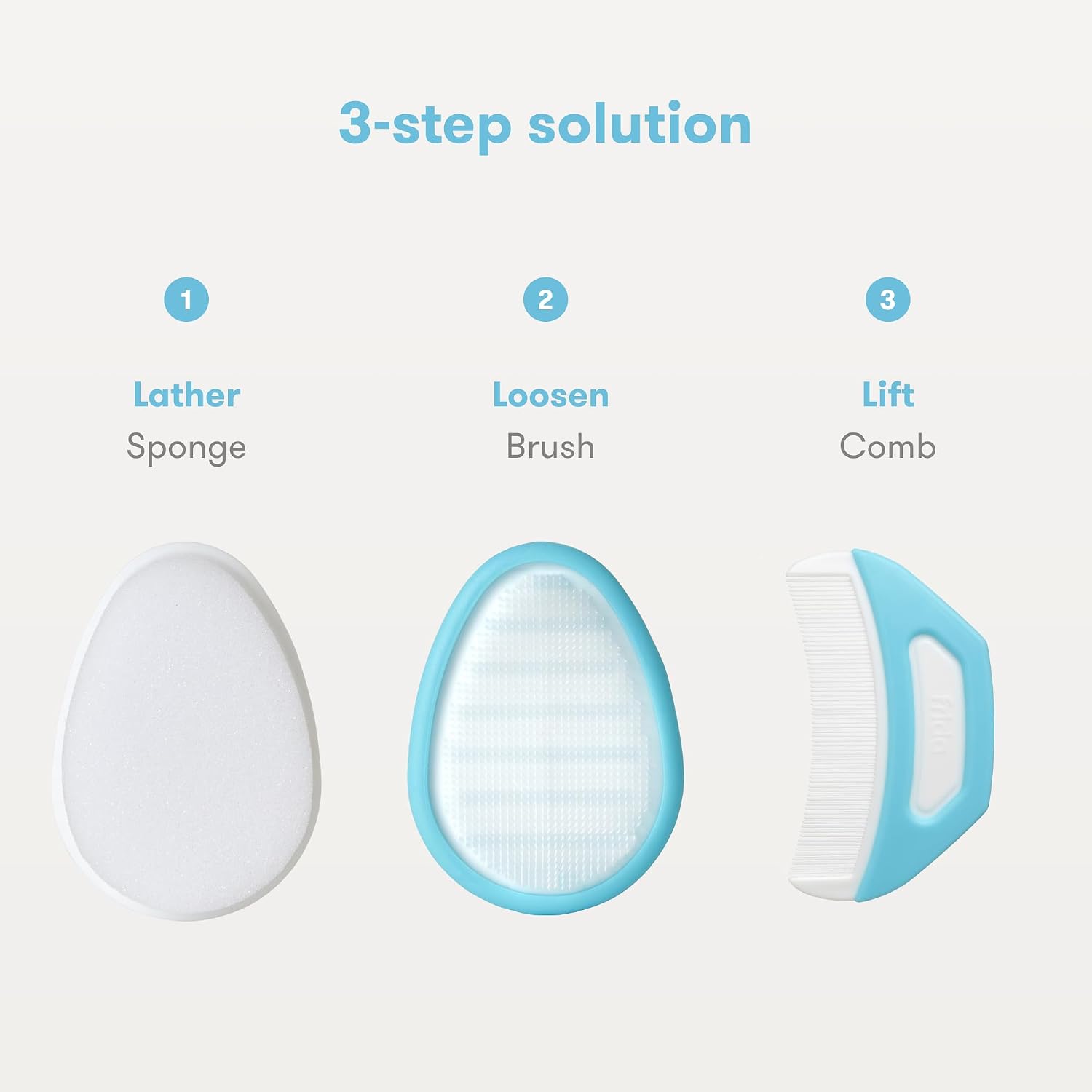 Thumbnail 2 de Frida Baby The 3-Step Cradle Cap System with DermaFrida The FlakeFixer, Sponge, Brush, Comb & Storage Stand