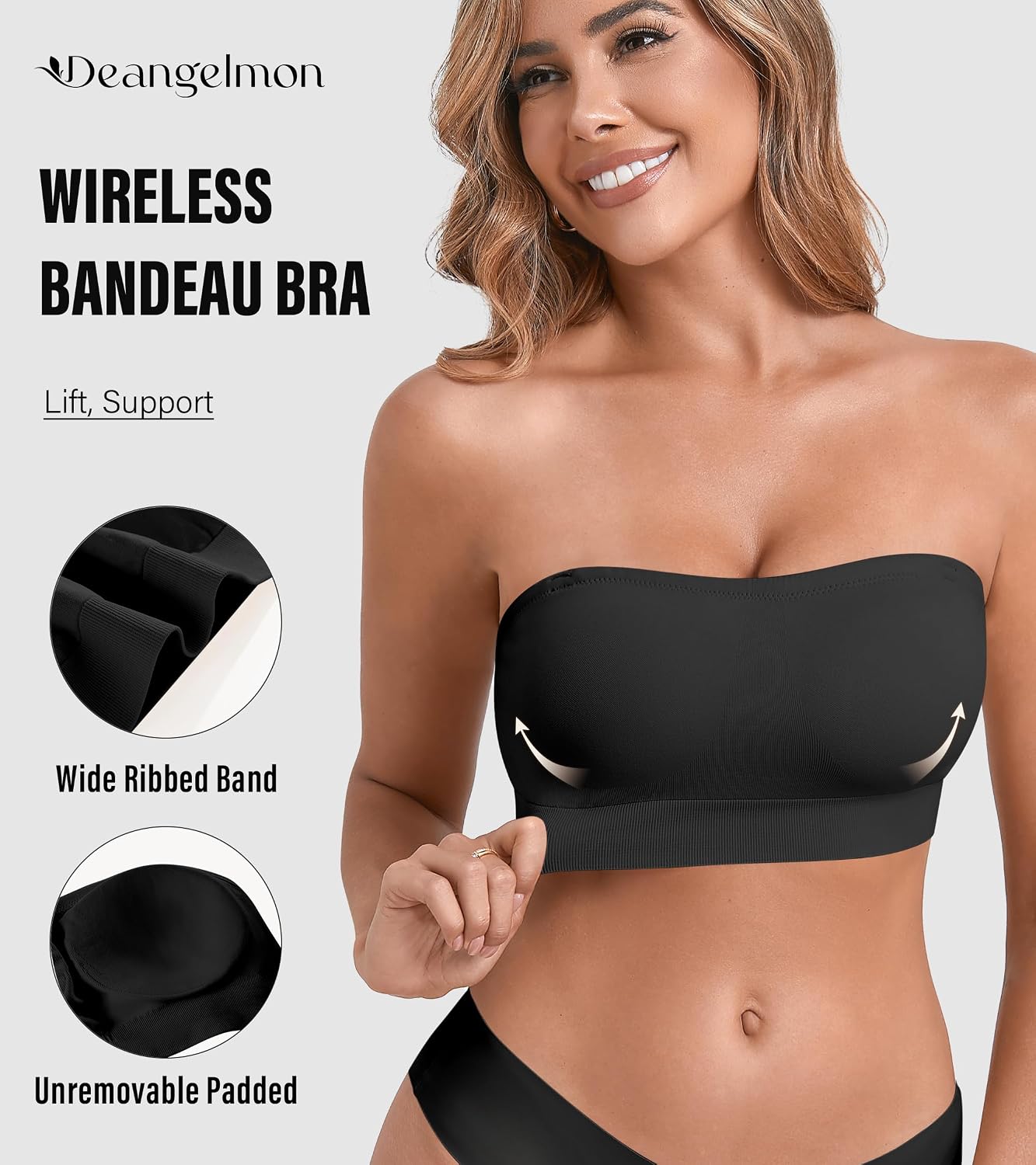 Thumbnail 1 de DEANGELMON strapless bandeau bra with push up