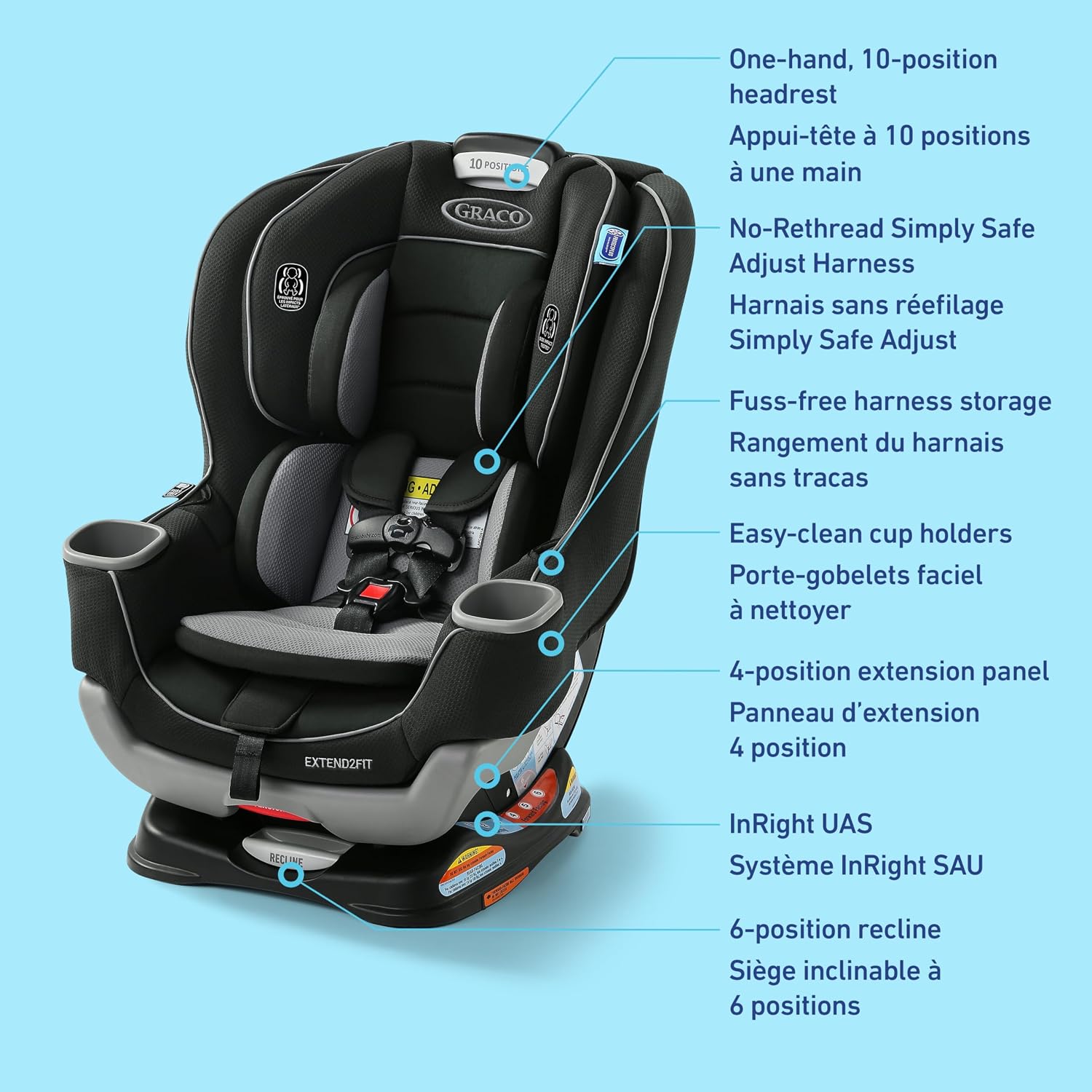 Thumbnail 6 de Graco convertible car seat 1.8–30 kg