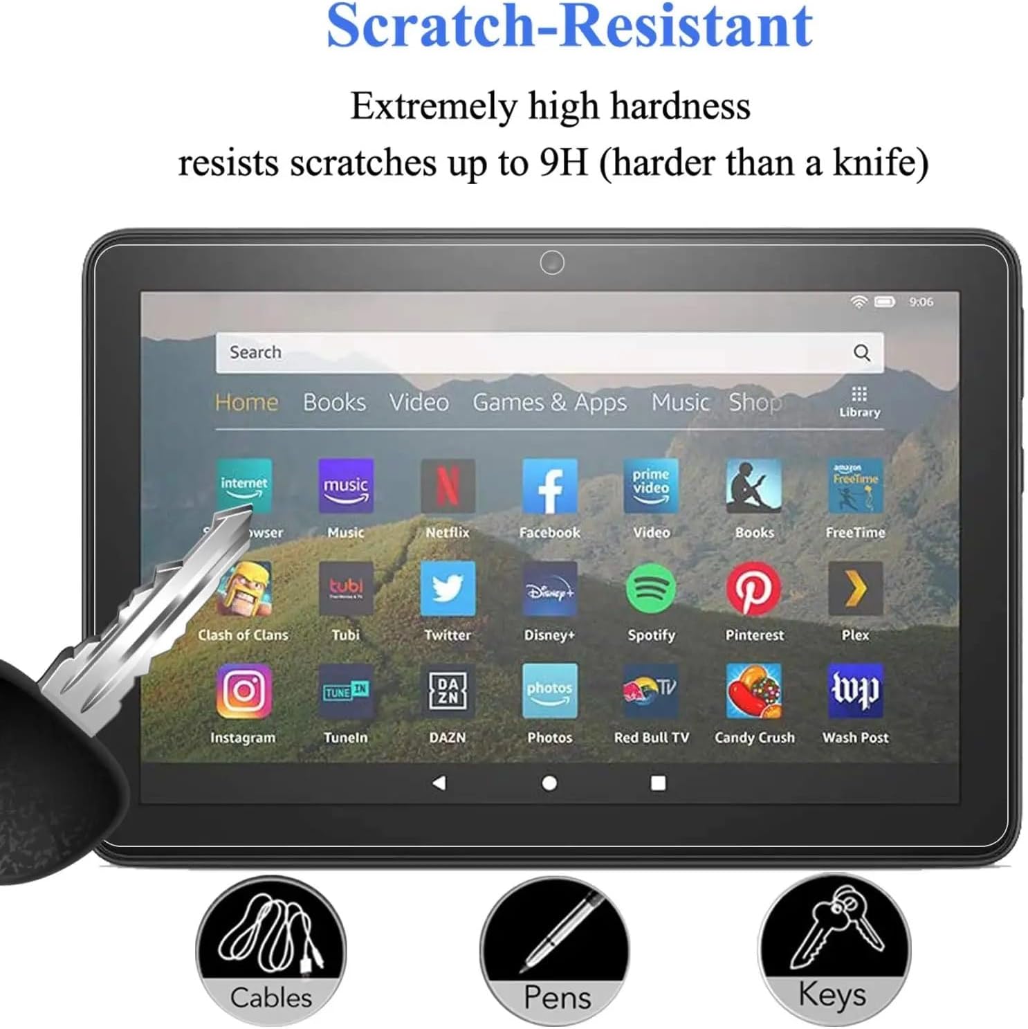 Thumbnail 2 de Ytuomzi 8-inch tempered glass screen protector