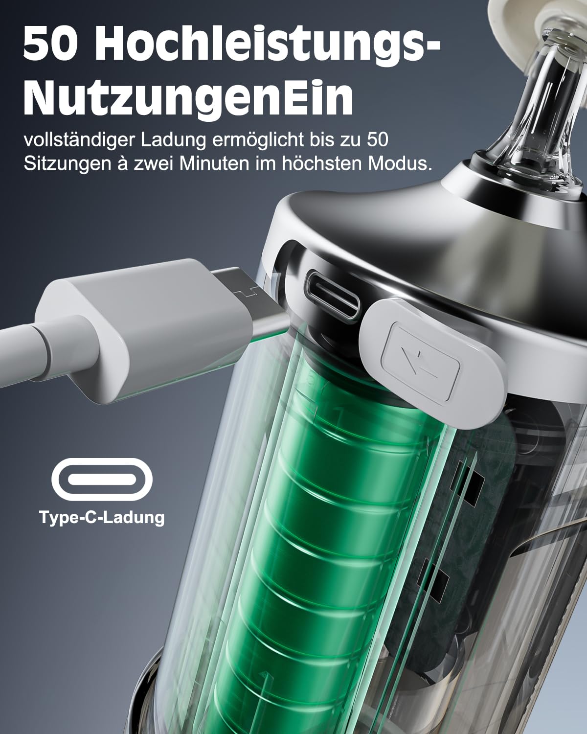 Thumbnail 1 de CYOUH kabelloses Nasen-Bewässerungssystem (elektrische Neti-Kanne) mit 4 Aufsätzen und 30 Nasenwasch-Salzpaketen