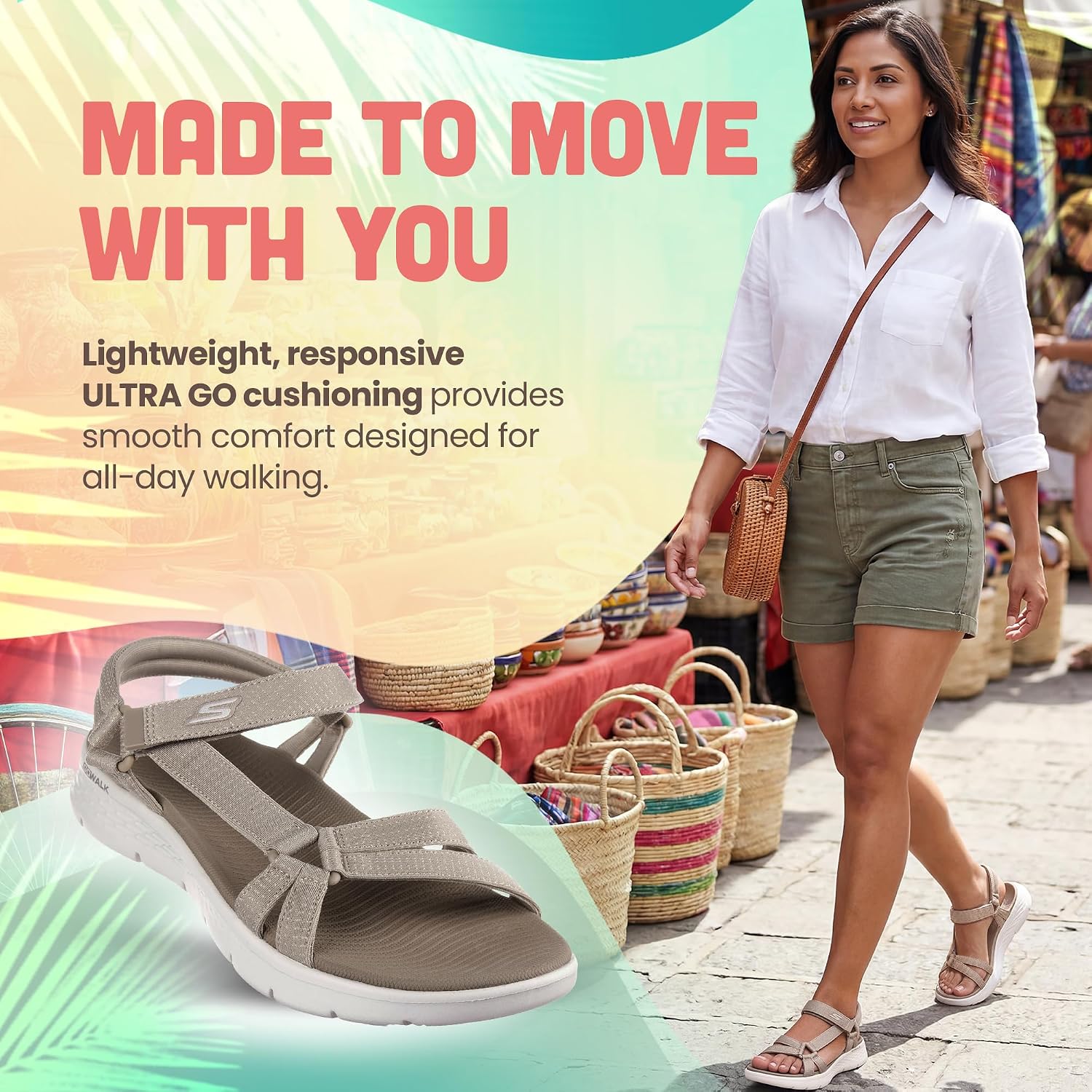 Thumbnail 5 de Skechers Women's On-The-Go Flex Sublime Sandals – Taupe, UK 4