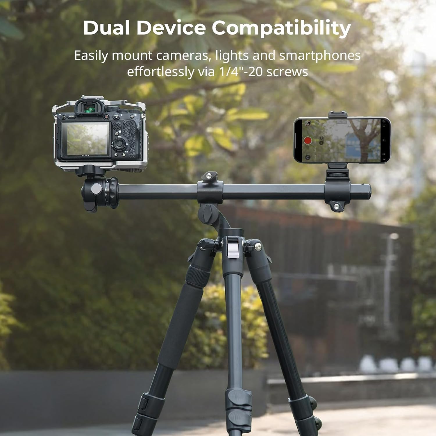 Detalle de SMALLRIG CT25 164cm overhead tripod