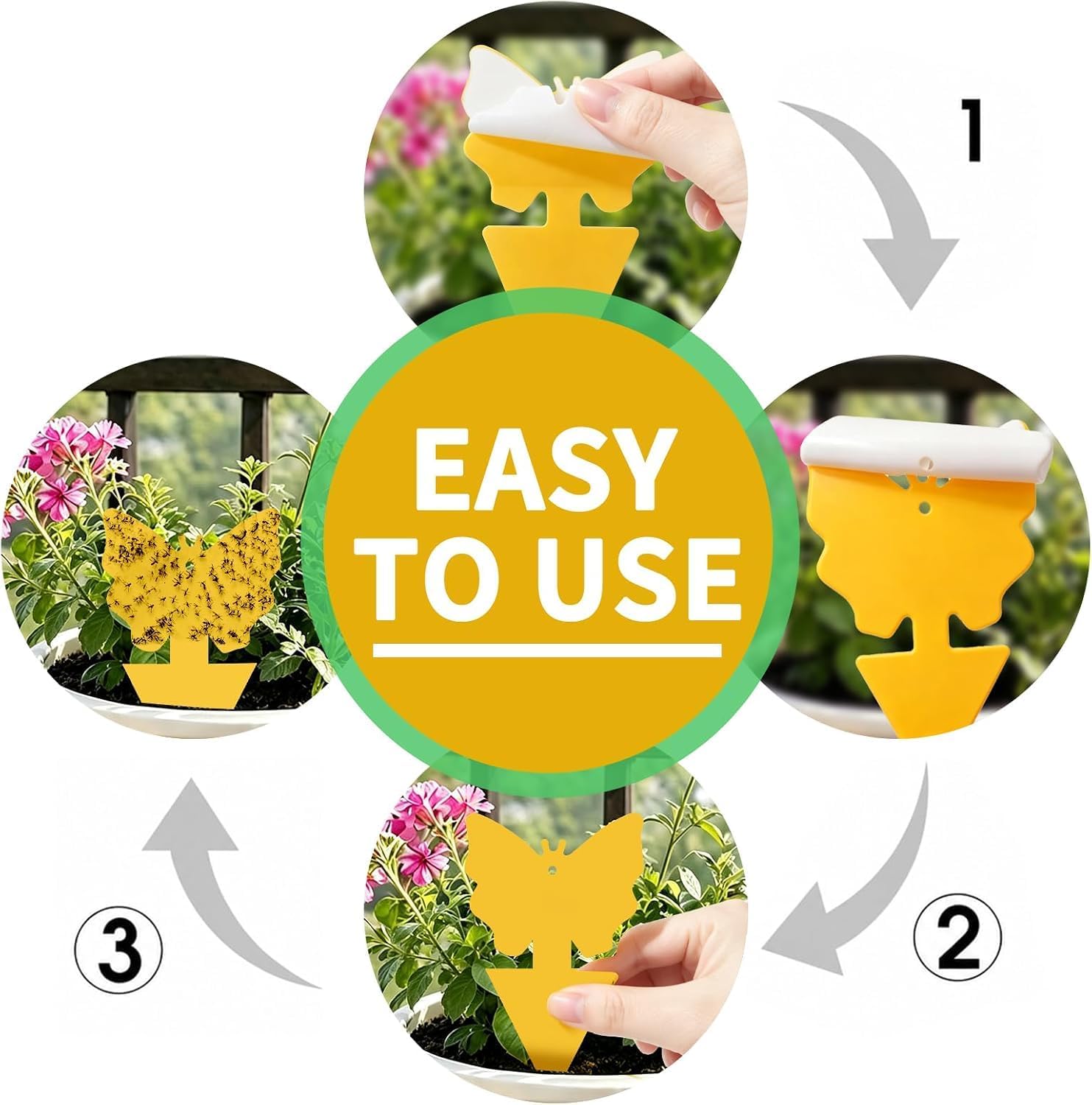 Thumbnail 2 de Cleanuper Sticky Gnat Traps, 58-Pack