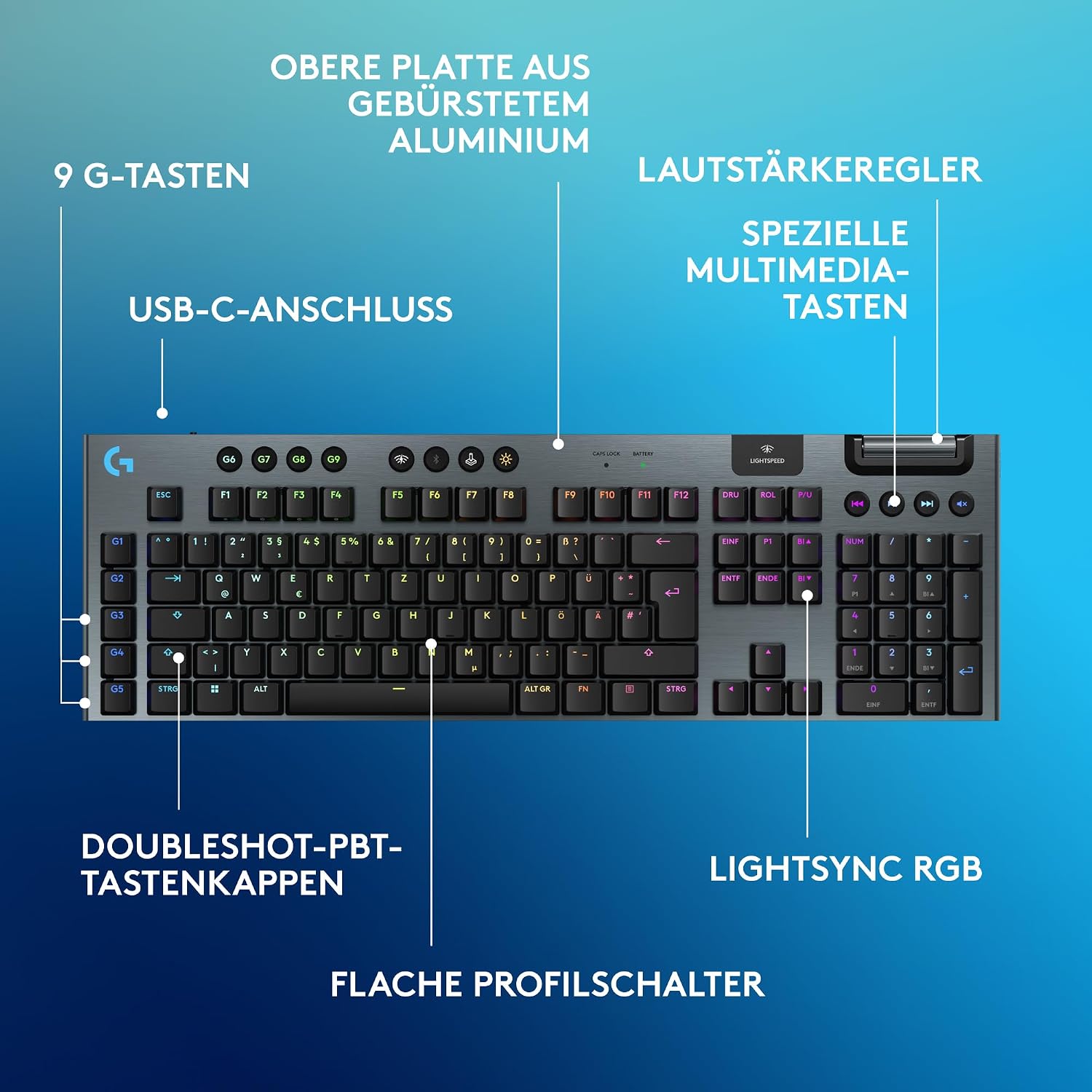 Thumbnail 5 de Logitech G G915 X LIGHTSPEED Gaming-Tastatur
