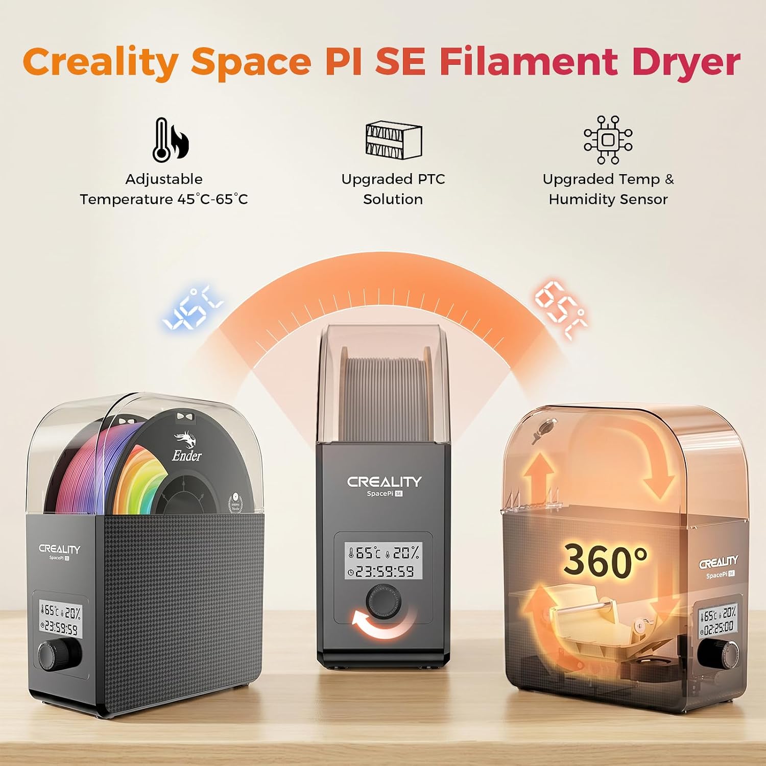 Detalle de Creality Filament Dryer Space Pi SE