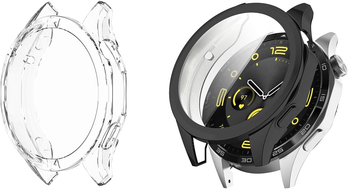 Thumbnail 6 de HOMTERN 2-Pack TPU Cases for Huawei Watch GT 4 (41mm or 46mm) with Full-Cover Screen Protection