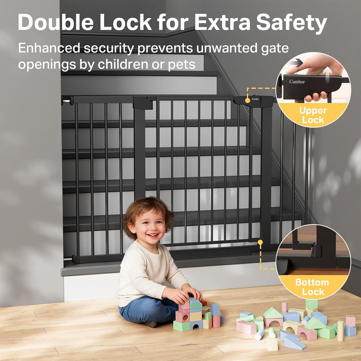 Thumbnail 3 de Cumbor 29.7"–51.5" Extra Wide Baby Gate