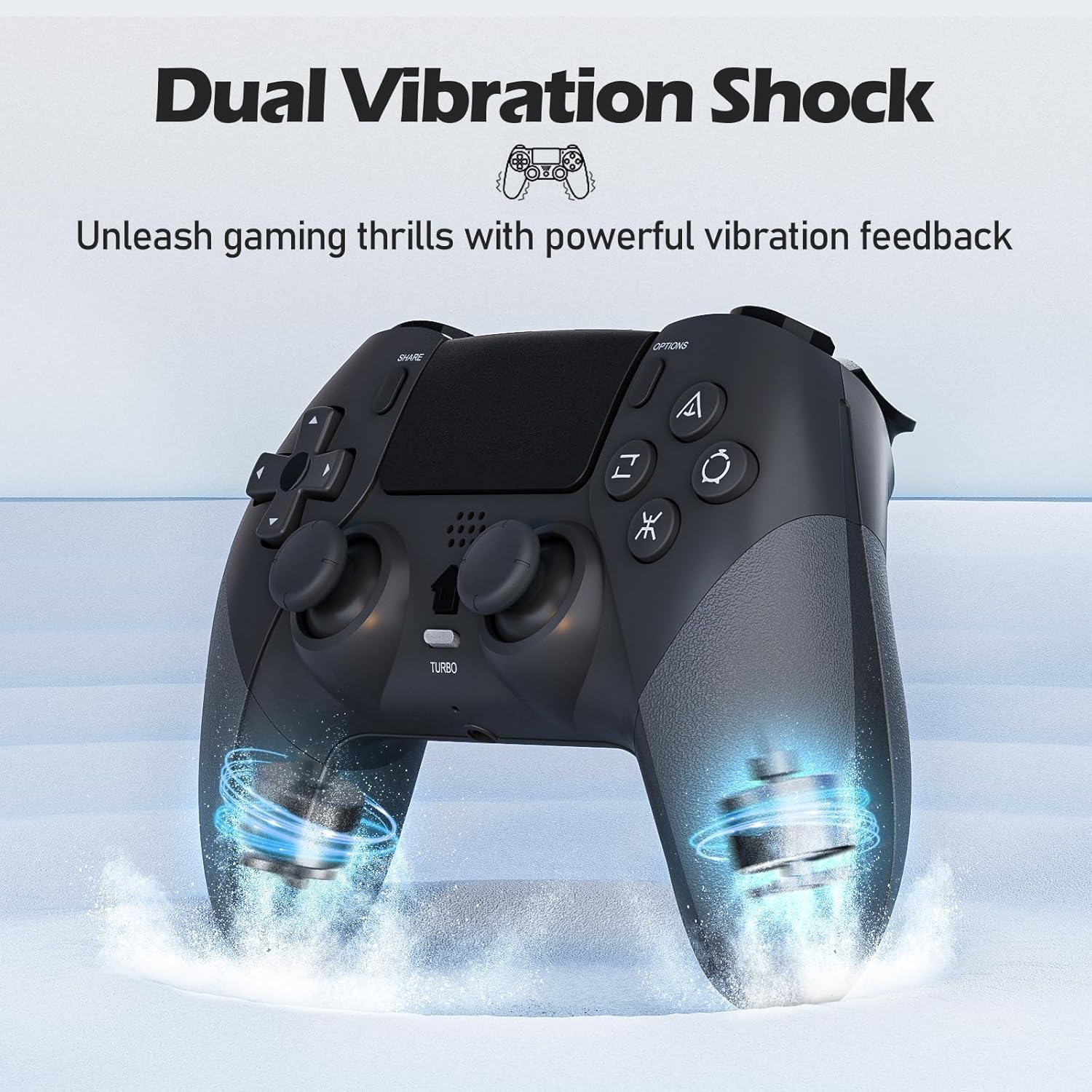 Thumbnail 3 de CHEREEKI PS4 Wireless Controller for PS4, Slim & Pro – Vibration, 6‑Axis, Touchpad, 3.5mm Jack, Turbo