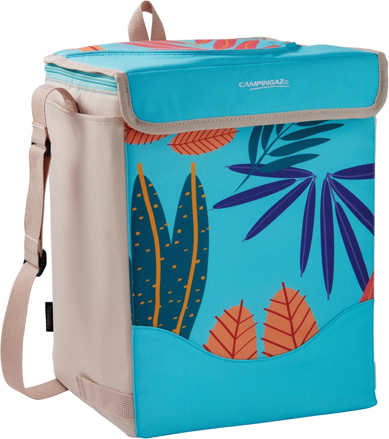 Detalle de Campingaz Ethnic Minimaxi 19 L: Borsa frigo pieghevole dal design etnico, ideale per picnic e uscite