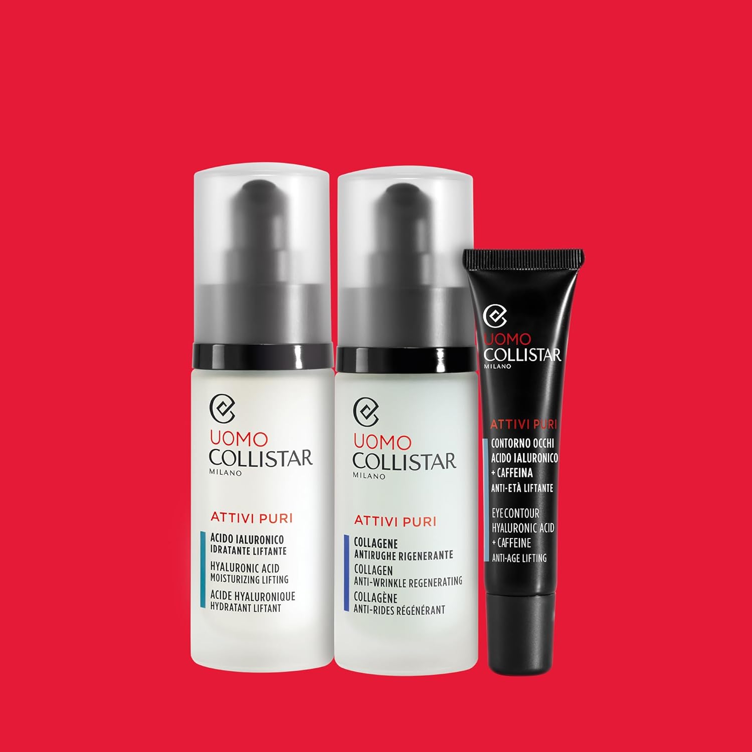 Thumbnail 3 de Collistar Attivi Puri Herren Augenkonturpflege – liftend & Anti-Aging mit Hyaluronsäure & Koffein, 15 ml