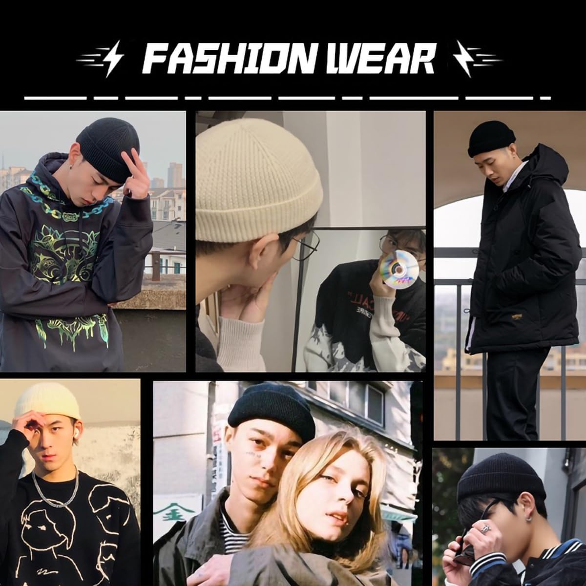 Thumbnail 4 de Irzaki Fisherman Beanie für Herren – kurze Strickmütze „Trawler Beanie“ mit kurzer Manschette