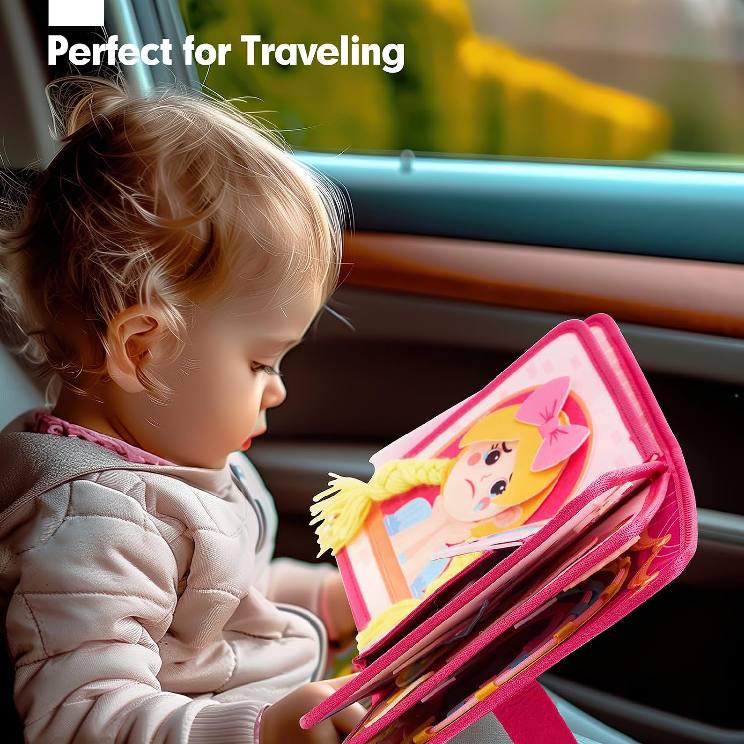 Thumbnail 6 de hahaland CF-TBB09. Princess Felt Busy Book, 20 Activities Across 8 Pages