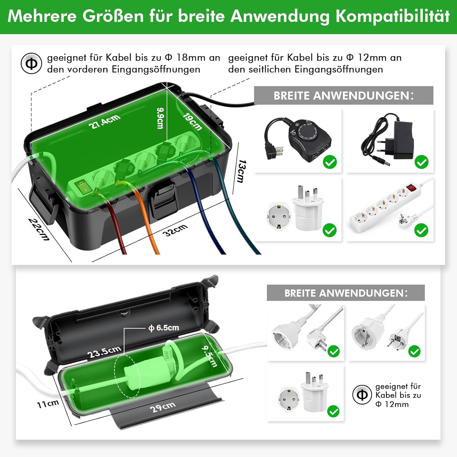 Thumbnail 3 de RESTMO IP44 Kabelbox 290×110×75 mm 🔌