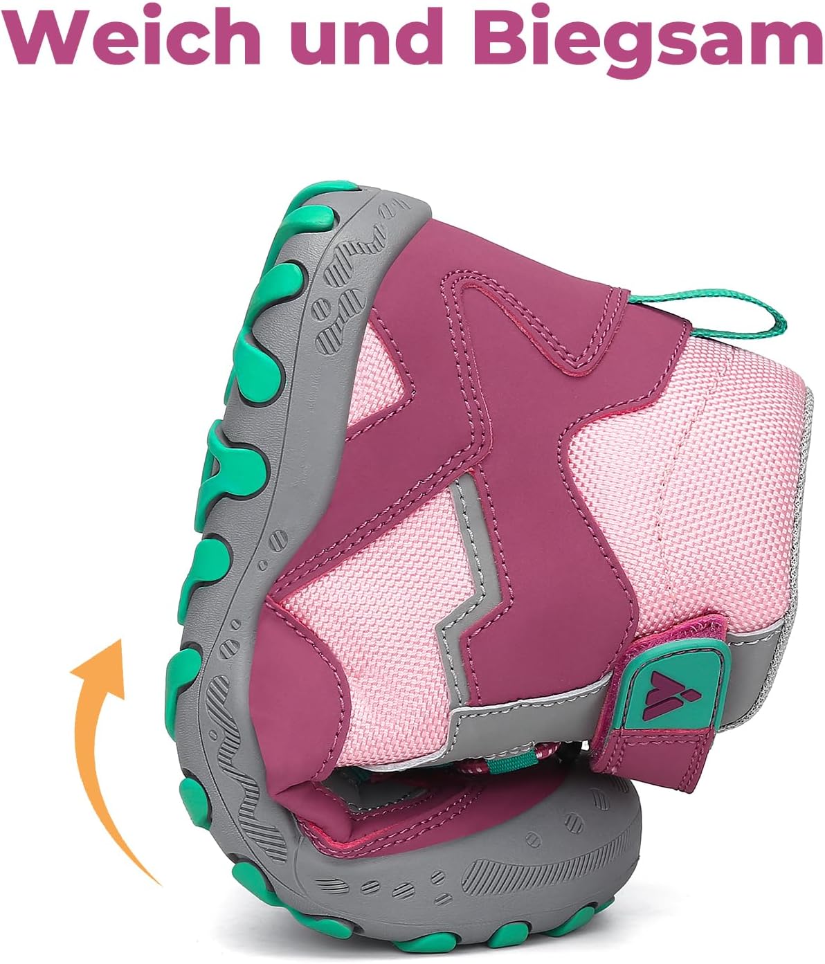 Detalle de Mishansha Kinder Wanderschuhe & Trekkingstiefel mit Zehenschutz