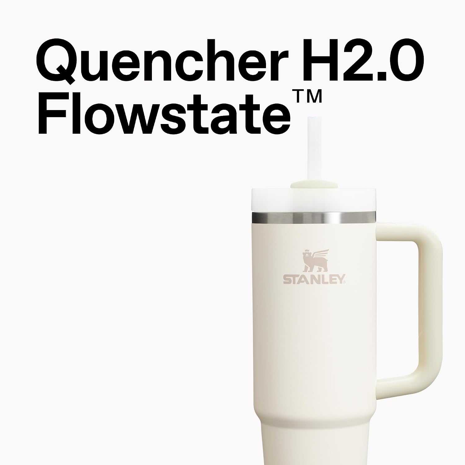 Detalle 2 de STANLEY Quencher H2.0 FlowState Stainless Steel tumbler with advanced lid