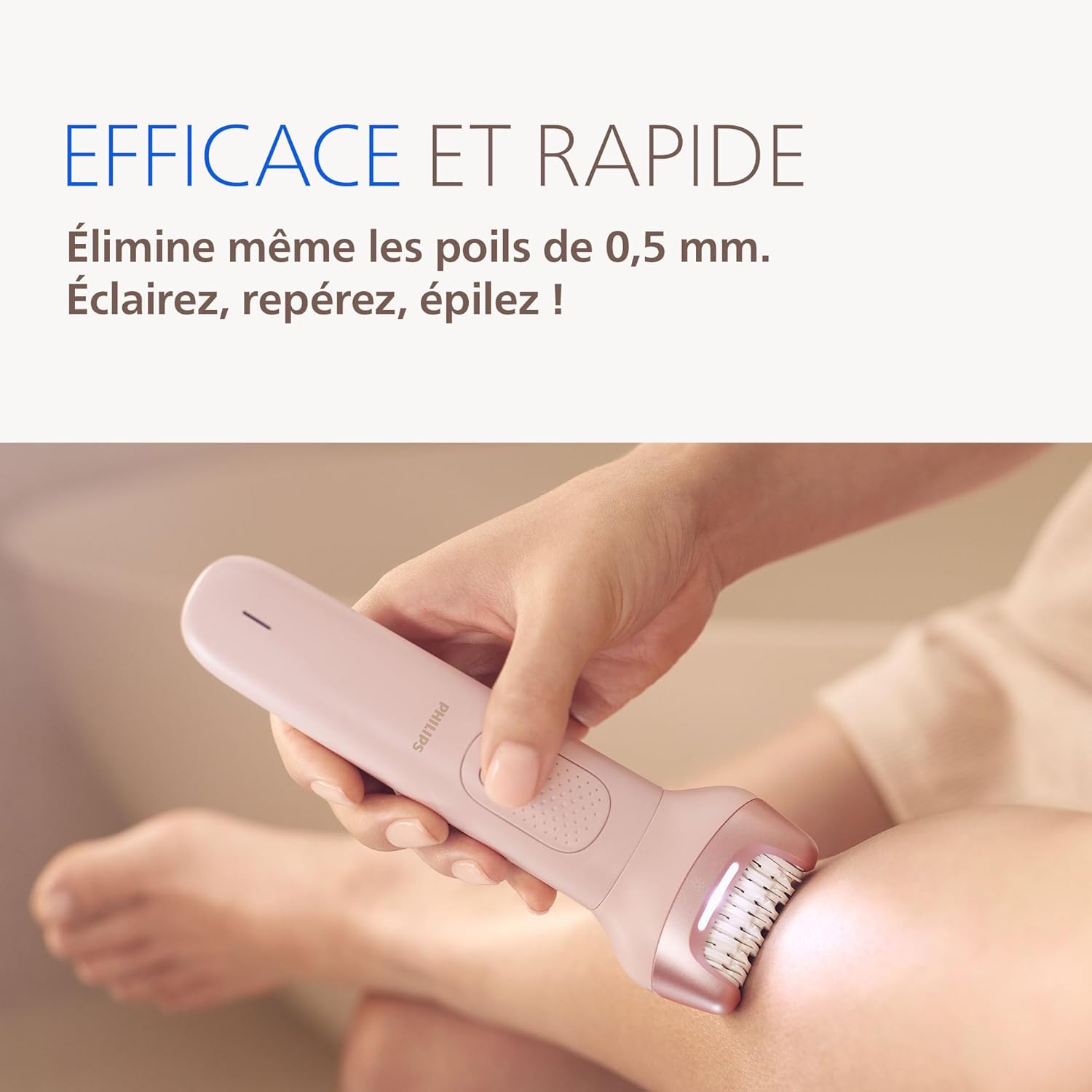 Thumbnail 3 de Philips Épilateur série 9000 sans fil BRE719/00 : épilation efficace sur peau sèche ou humide