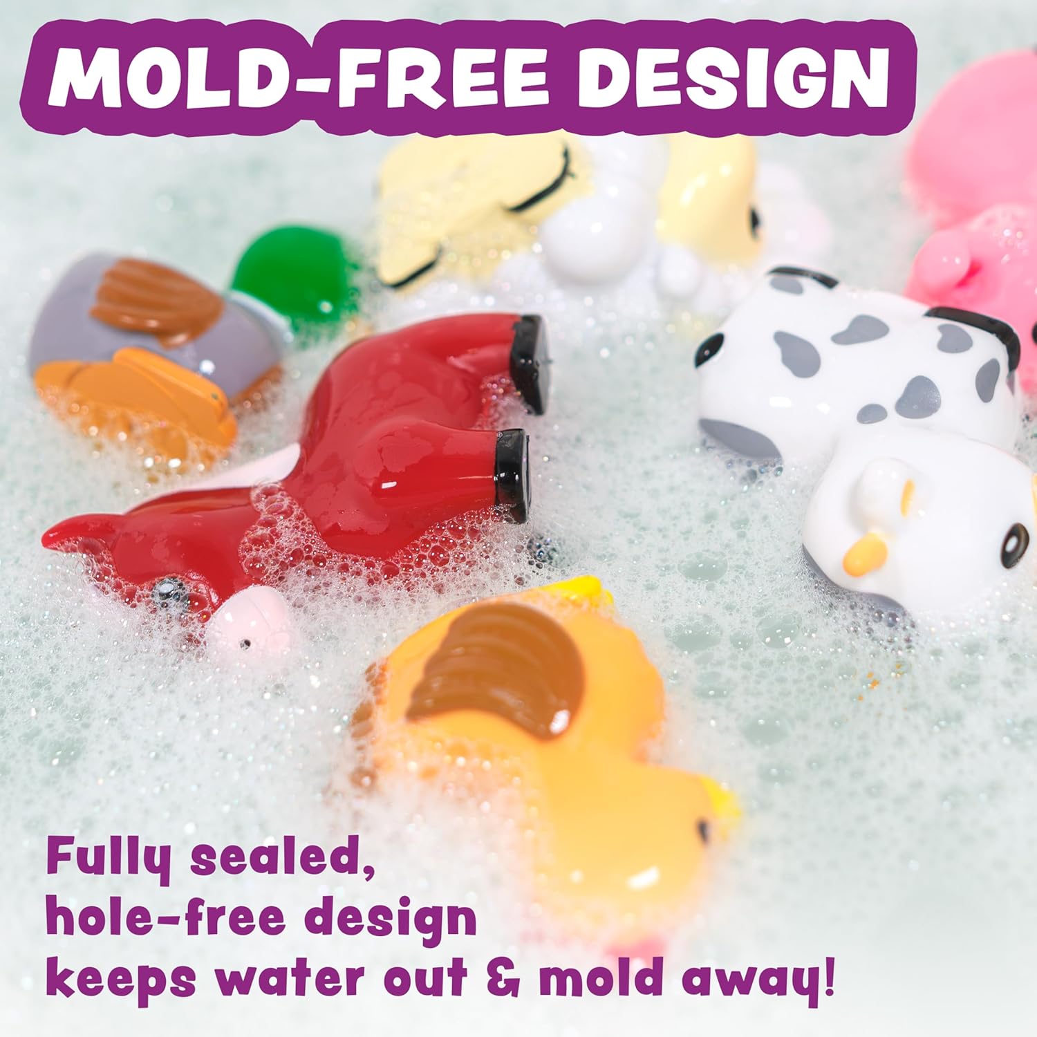 Detalle de Tub Works® Barnyard Mold Free Bath Toys, 6 Pack