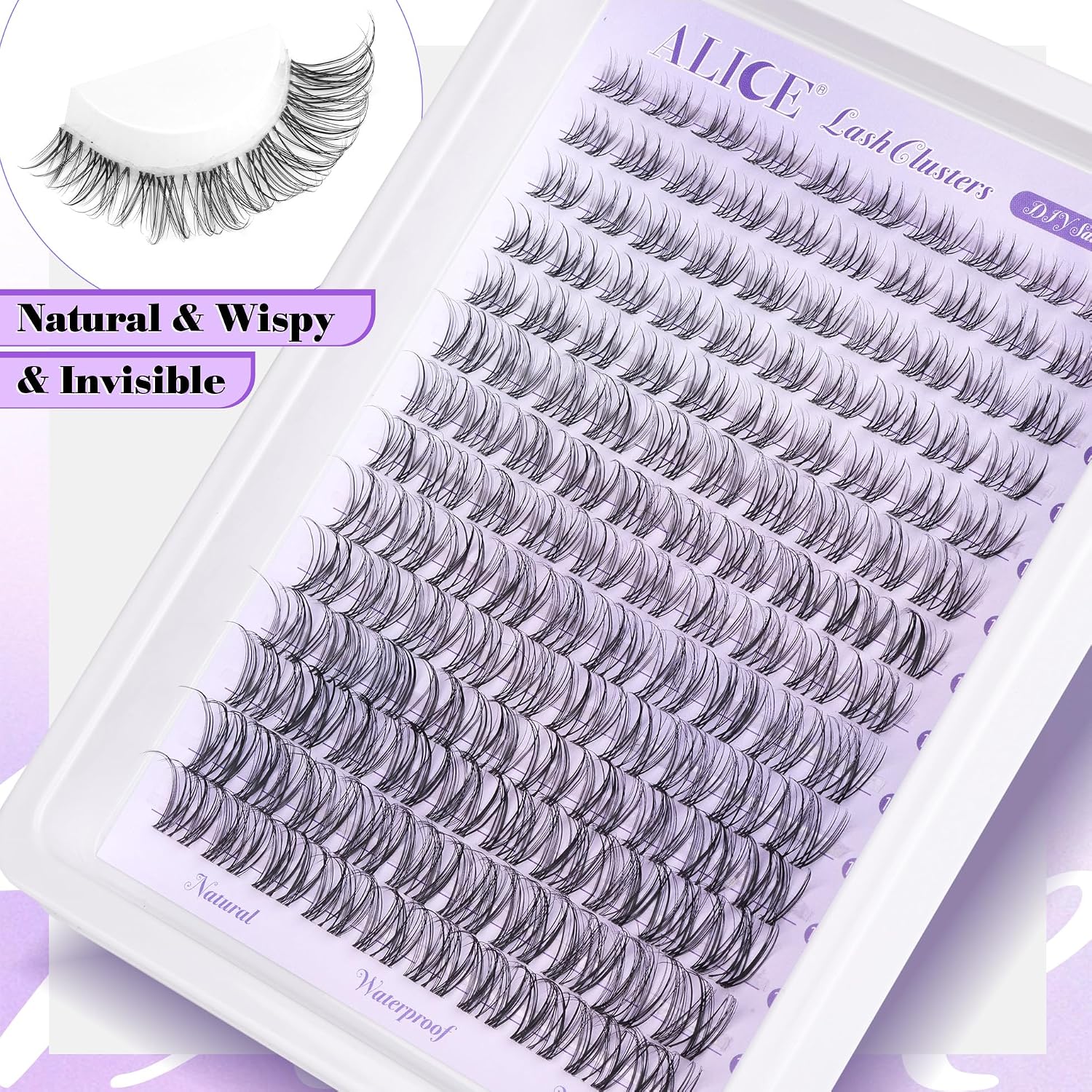 Detalle 2 de Wispy Lash Clusters 8-16mm Natural Lashes ๐