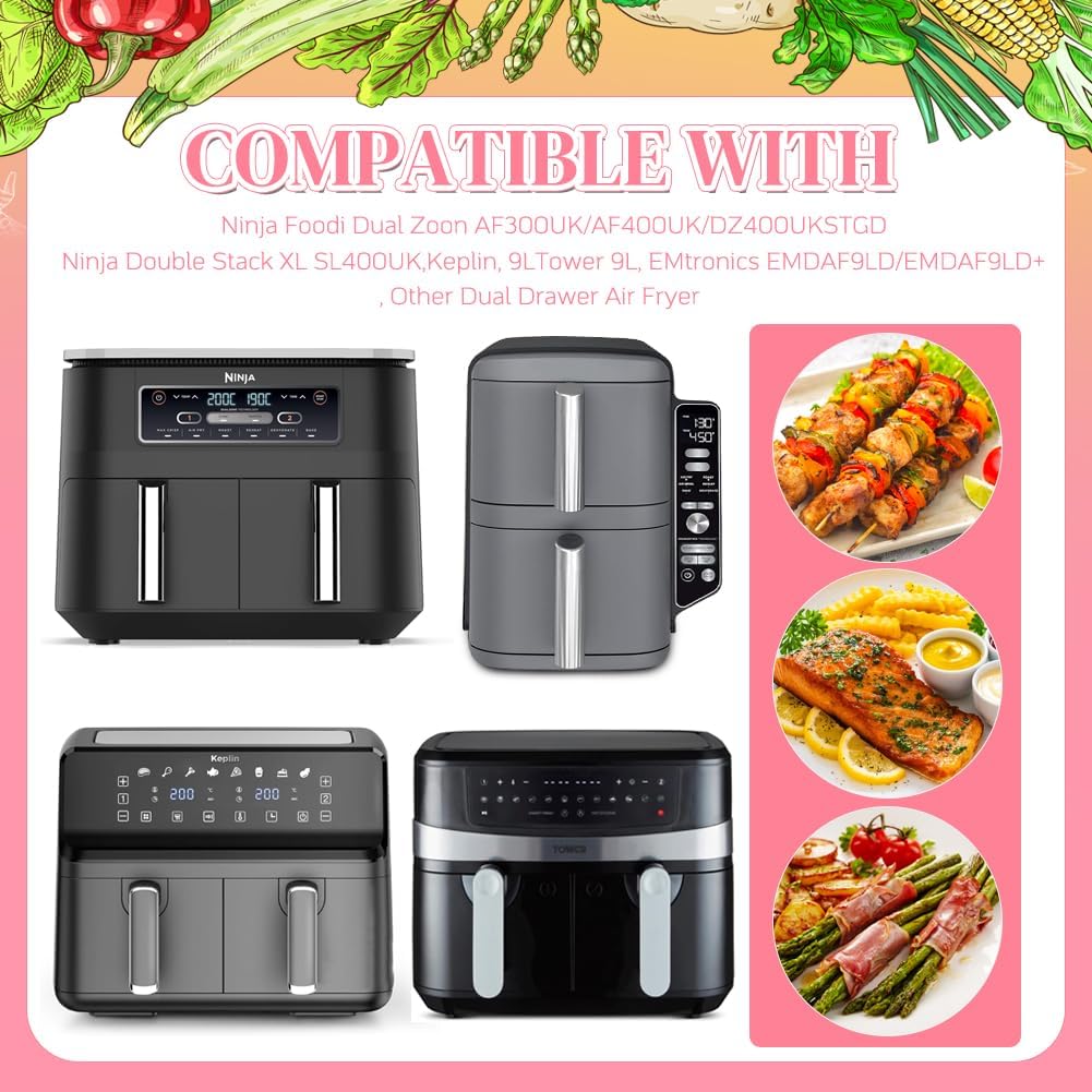 Detalle de BYKITCHEN Air Fryer Liners 100pcs