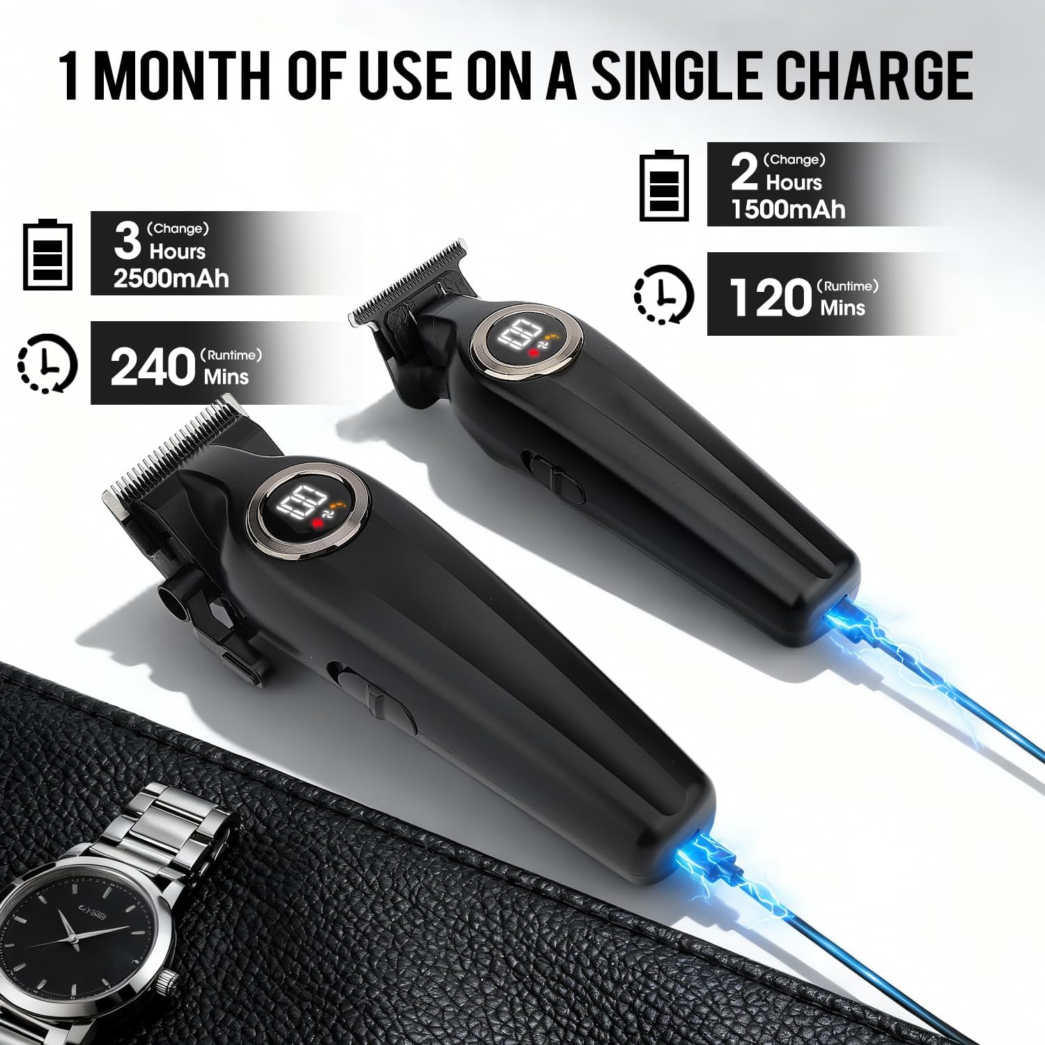 Thumbnail 5 de Misuke Hair Clippers Men and Trimmers Set – Professional Cordless Kit