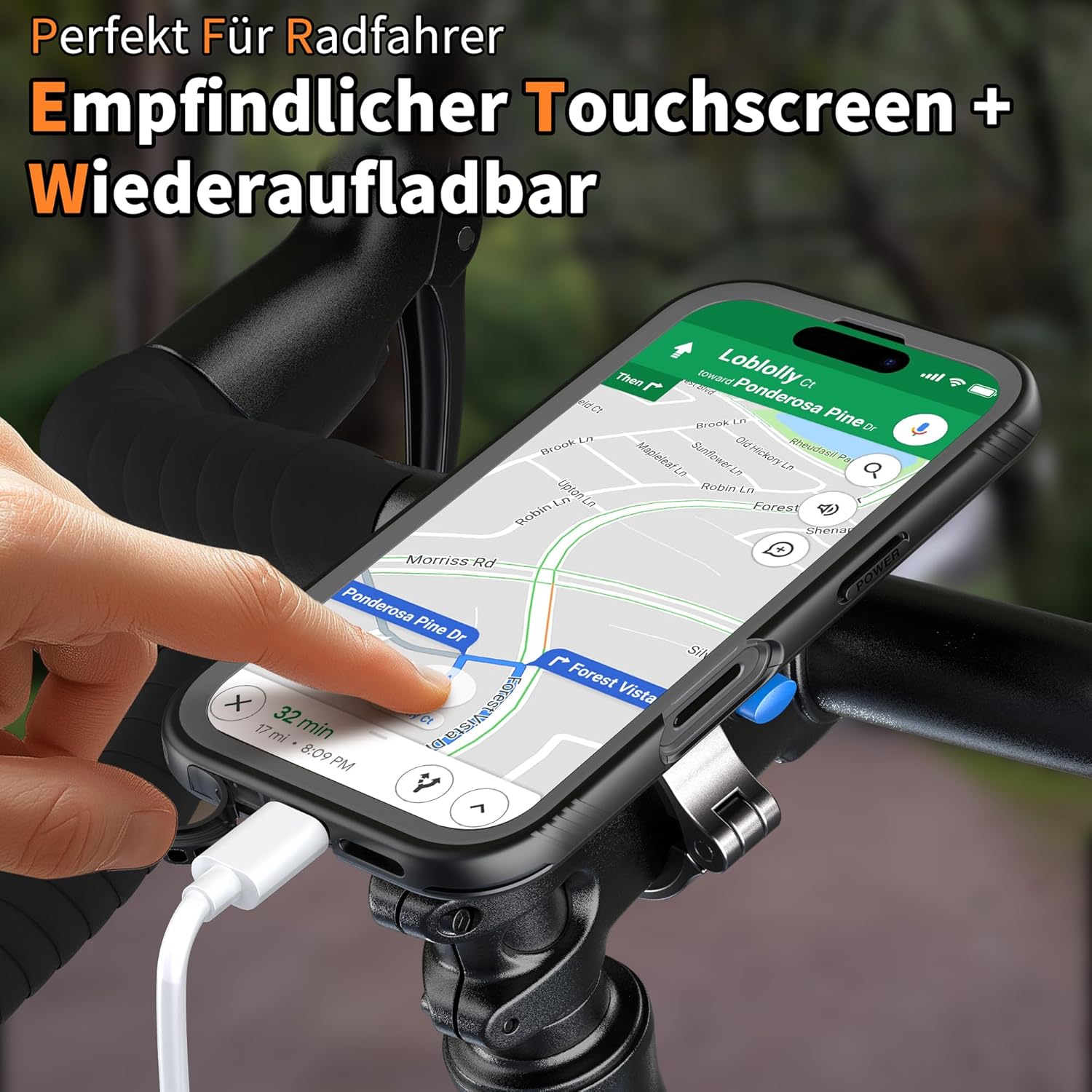 Thumbnail 6 de Cozycase Fahrrad-Halterung für iPhone 14 – Wasserdicht, Ein-Knopf Entriegeln & Automatisches Schloss