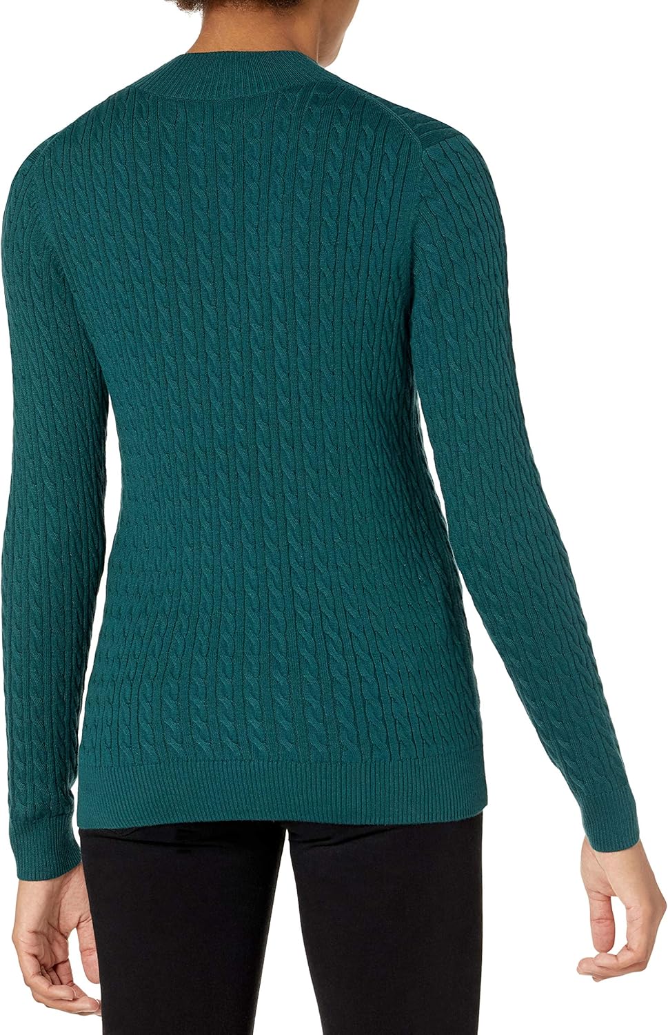 Thumbnail 1 de Amazon Essentials Damen leichter Langarm-Pullover mit Stehkragen und Zopfmuster in klassischer Passform