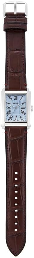 Thumbnail 6 de FOSSIL Carraway – Montre homme à mouvement quartz, bracelet cuir ou acier argenté