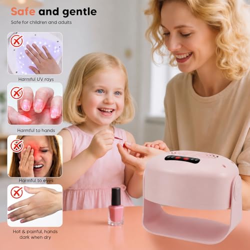 Detalle de VeftBltrem 600W Nail Dryer Machine: Fast, Flexible and Quiet for Home or Salon