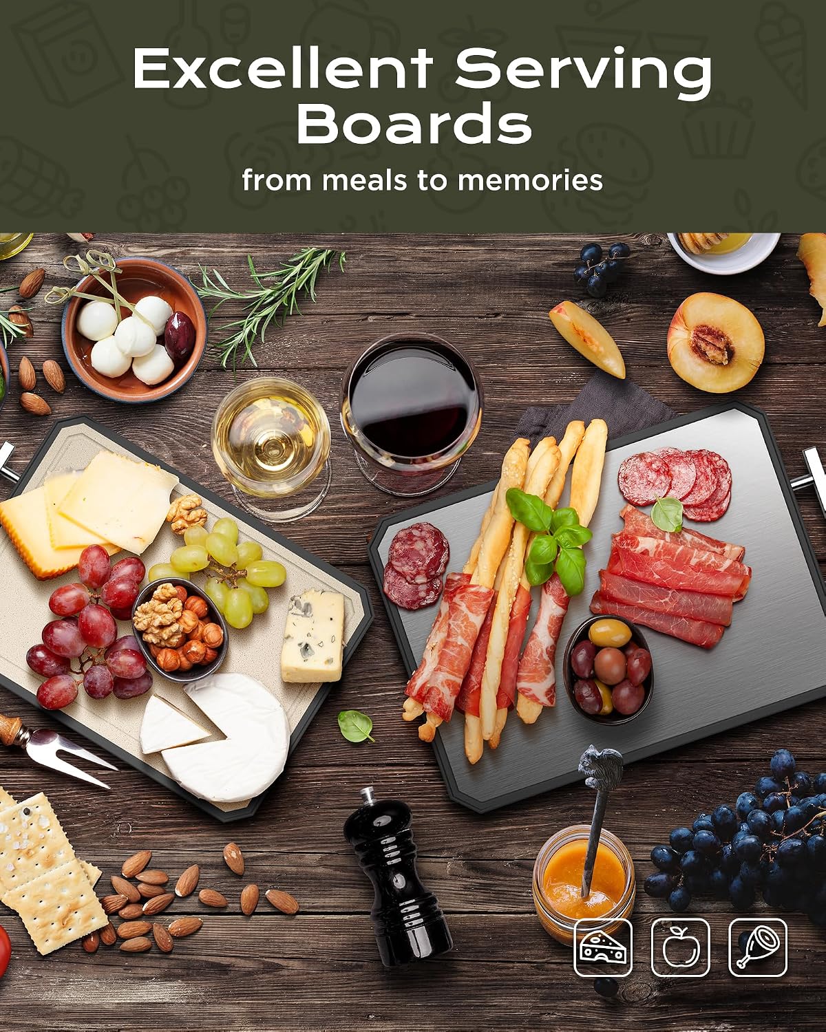 Thumbnail 1 de SNOWCLAD Stainless Steel Cutting Board 16 x 11 🔪